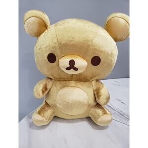 Rilakkuma 12” Gold 20th Anniversary San-X‎ GOLD Large Plush
